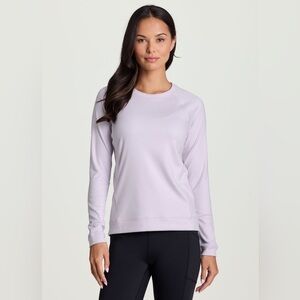 Avalanche Ultra Soft Crewneck Pullover Pink Orchid Small Athleisure Lounge Top
